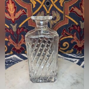 ACC - Hand cut crystal lead decanter - Yugoslavia - No stop